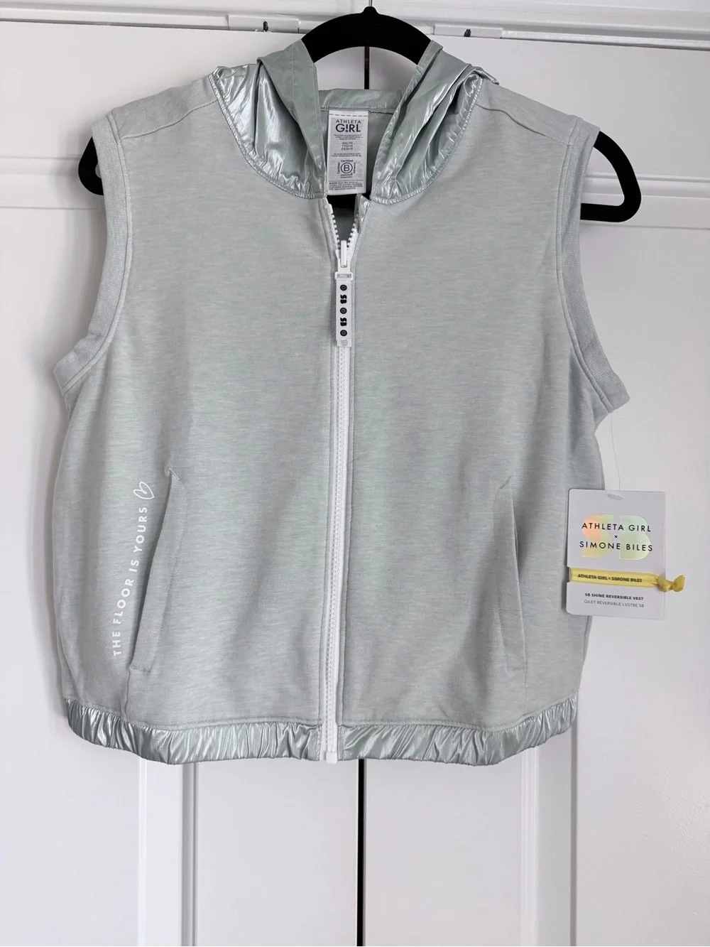 Athleta Girl x Simone Biles Shine Reversible Vest Size XXL/16 - NEW